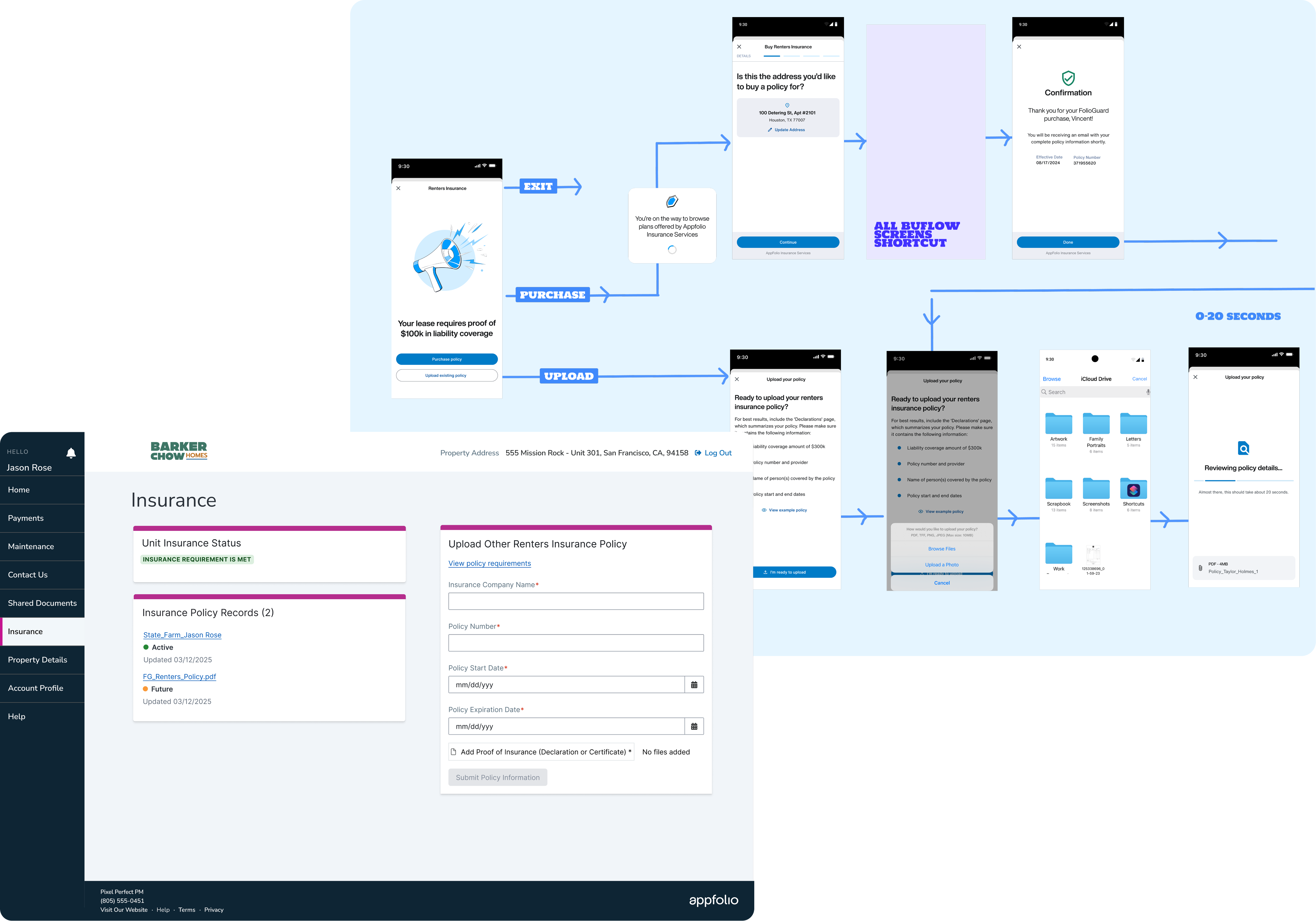 Insurance onboarding preview