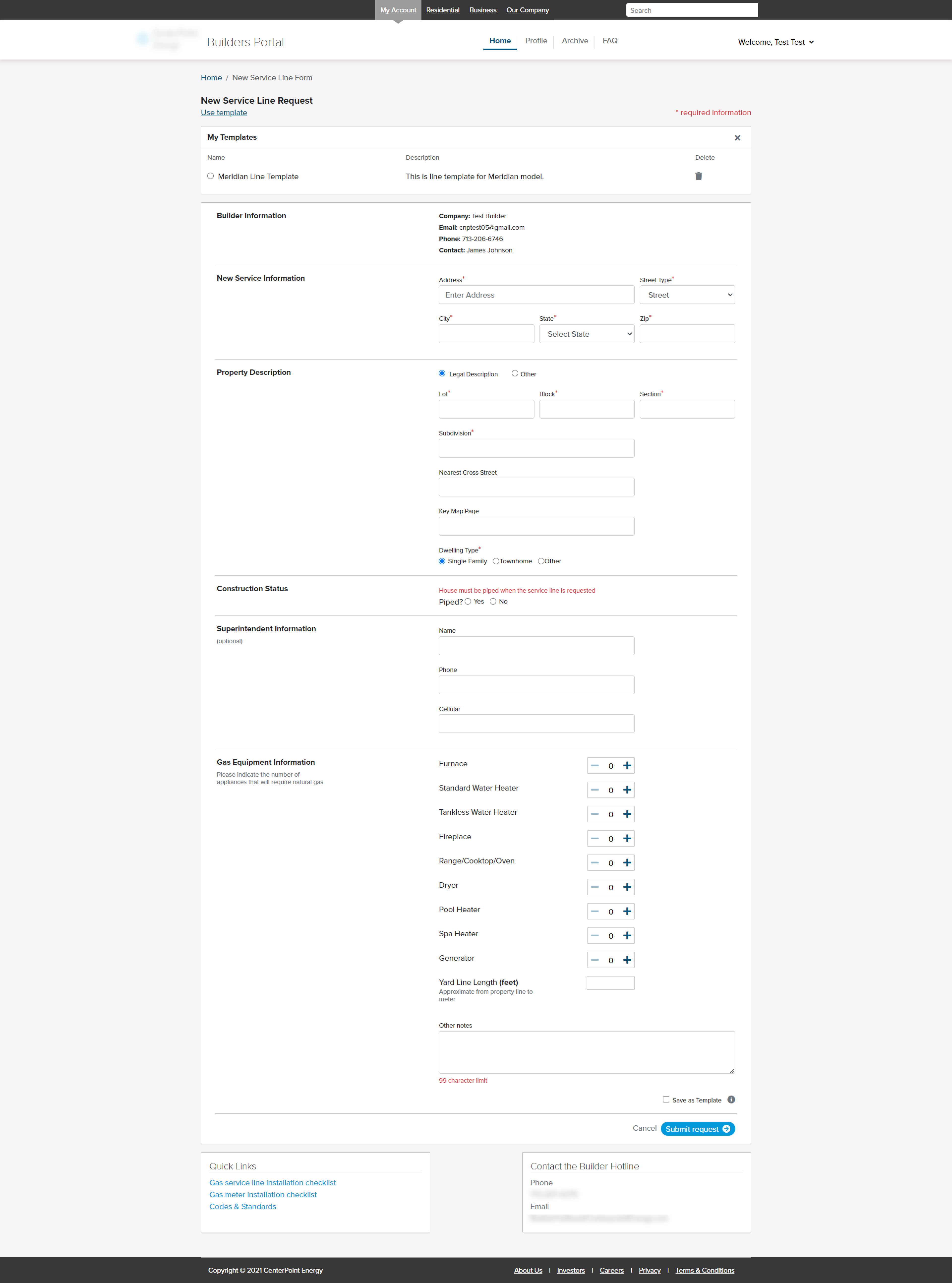 Picture of old form.
